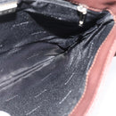 LOEWE Shoulder Bag Leather Brown Silver Auth 138181-17