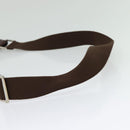 LOEWE Shoulder Bag Leather Brown Silver Auth 138181-7