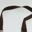 LOEWE Shoulder Bag Leather Brown Silver Auth 138181-8