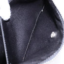 BVLGARI Logo Mania Shoulder Bag Canvas Black Silver Auth 138188-22