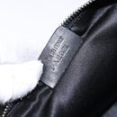 BVLGARI Logo Mania Shoulder Bag Canvas Black Silver Auth 138188-12