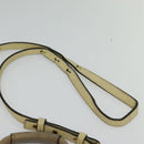 Chloe Etel Hand Bag Leather 2way Ivory Gold Auth 138190-10