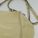 Chloe Etel Hand Bag Leather 2way Ivory Gold Auth 138190-13