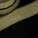 Chloe Etel Hand Bag Leather 2way Ivory Gold Auth 138190-17