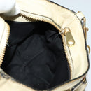 Chloe Etel Hand Bag Leather 2way Ivory Gold Auth 138190-19