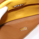 PRADA Shoulder Bag Yellow Silver Auth 138192-11
