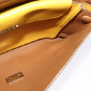 PRADA Shoulder Bag Yellow Silver Auth 138192-19