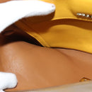 PRADA Shoulder Bag Yellow Silver Auth 138192-20