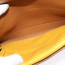 PRADA Shoulder Bag Yellow Silver Auth 138192-21