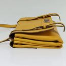PRADA Shoulder Bag Yellow Silver Auth 138192-3