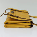 PRADA Shoulder Bag Yellow Silver Auth 138192-4
