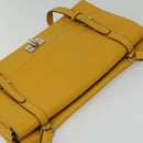 PRADA Shoulder Bag Yellow Silver Auth 138192-6