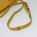 PRADA Shoulder Bag Yellow Silver Auth 138192-7