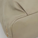 Miu Miu Tote Bag Leather Gray Gold Auth 138193-11