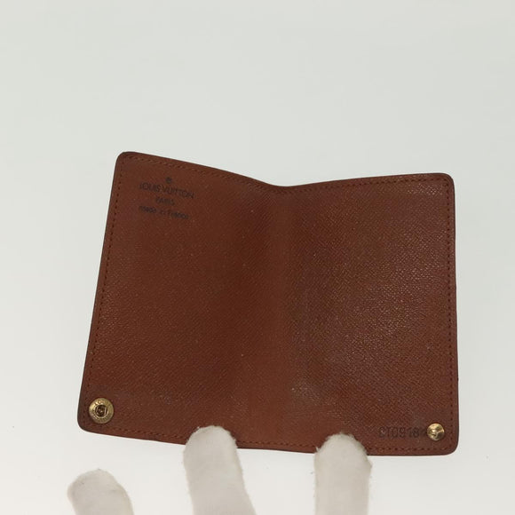 LOUIS VUITTON Monogram Porto Cartes Crdit Pression Card Case M60937 Auth 138198
