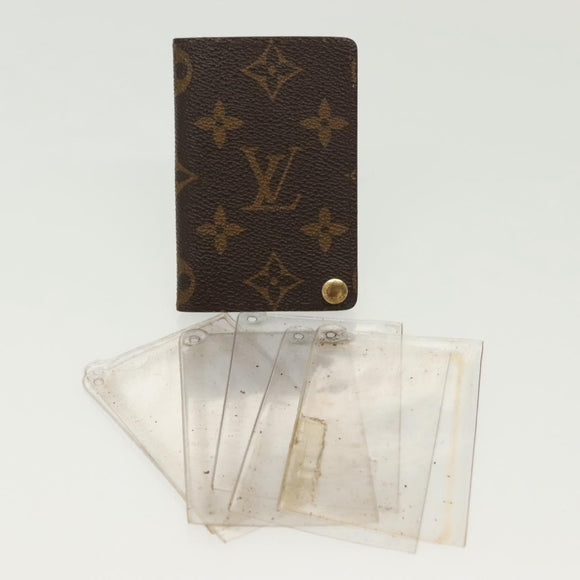 LOUIS VUITTON Monogram Porto Cartes Crdit Pression Card Case M60937 Auth 138198