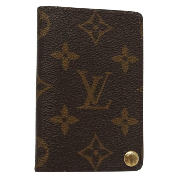 LOUIS VUITTON Monogram Porto Cartes Crdit Pression Card Case M60937 Auth 138198