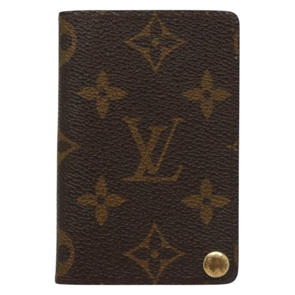 LOUIS VUITTON Monogram Porto Cartes Crdit Pression Card Case M60937 Auth 138198