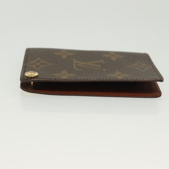 LOUIS VUITTON Monogram Porto Cartes Crdit Pression Card Case M60937 Auth 138198