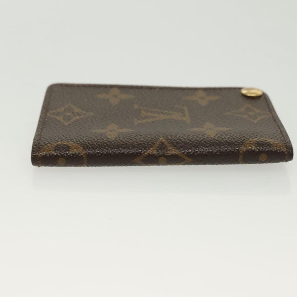 LOUIS VUITTON Monogram Porto Cartes Crdit Pression Card Case M60937 Auth 138198