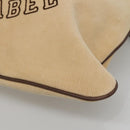 BURBERRY Blue Label Shoulder Bag Corduroy Beige Silver Auth 138201-8