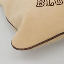 BURBERRY Blue Label Shoulder Bag Corduroy Beige Silver Auth 138201-15