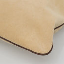 BURBERRY Blue Label Shoulder Bag Corduroy Beige Silver Auth 138201-16