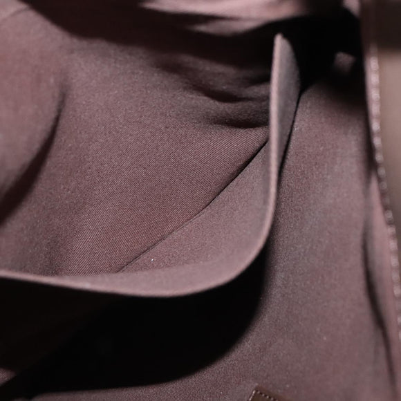 BURBERRY Blue Label Shoulder Bag Corduroy Beige Silver Auth 138201