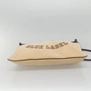 BURBERRY Blue Label Shoulder Bag Corduroy Beige Silver Auth 138201-5