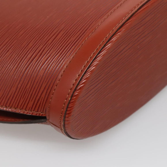 LOUIS VUITTON Epi Saint Jacques Hand Bag Brown M52263 LV Auth 138202