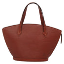 LOUIS VUITTON Epi Saint Jacques Hand Bag Brown M52263 LV Auth 138202-13