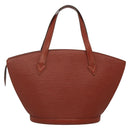 LOUIS VUITTON Epi Saint Jacques Hand Bag Brown M52263 LV Auth 138202-2