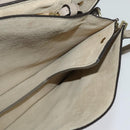 Chloe Fay Shoulder Bag Suede Leather Gray Gold Auth 138204-18