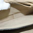 Chloe Fay Shoulder Bag Suede Leather Gray Gold Auth 138204-20