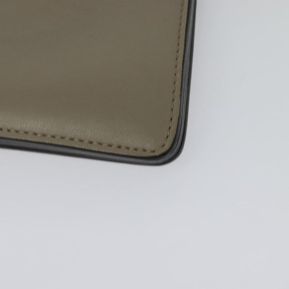 Chloe Fay Shoulder Bag Suede Leather Gray Gold Auth 138205