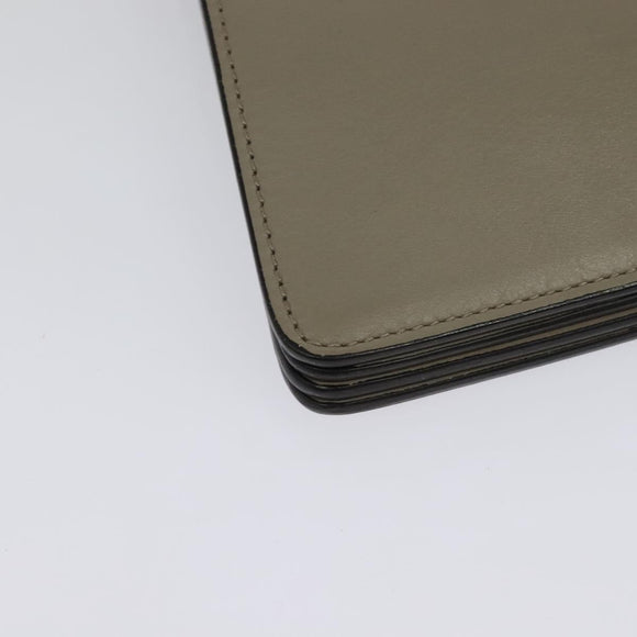 Chloe Fay Shoulder Bag Suede Leather Gray Gold Auth 138205