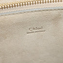 Chloe Fay Shoulder Bag Suede Leather Gray Gold Auth 138205-18