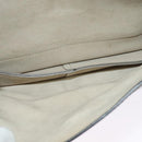 Chloe Fay Shoulder Bag Suede Leather Gray Gold Auth 138205-11