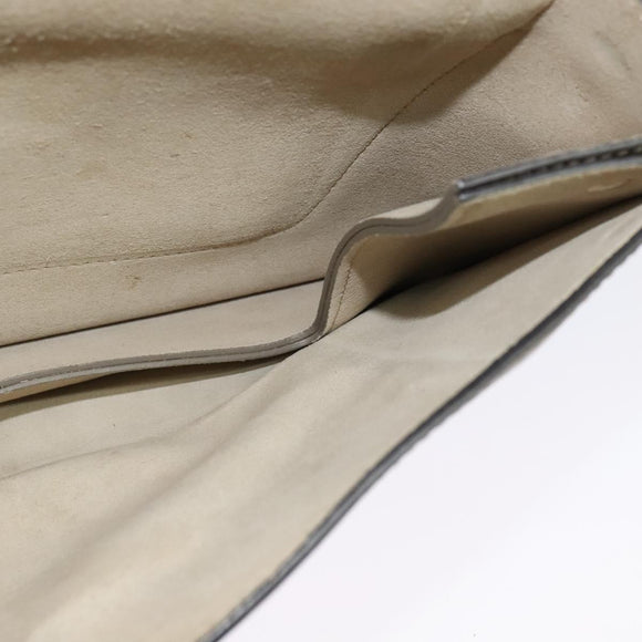 Chloe Fay Shoulder Bag Suede Leather Gray Gold Auth 138205