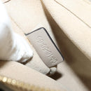 Chloe Fay Shoulder Bag Suede Leather Gray Gold Auth 138205-12