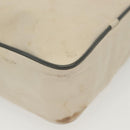 PRADA Sports Shoulder Bag Nylon White Silver Auth 138207-15