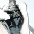 PRADA Sports Shoulder Bag Nylon White Silver Auth 138207-20