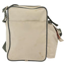 PRADA Sports Shoulder Bag Nylon White Silver Auth 138207-2