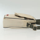 PRADA Sports Shoulder Bag Nylon White Silver Auth 138207-3