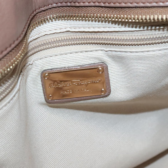 Salvatore Ferragamo Gancini Tote Bag Nylon Multicolor Gold Auth 138208