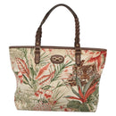 Salvatore Ferragamo Gancini Tote Bag Nylon Multicolor Gold Auth 138208-13