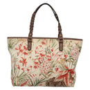 Salvatore Ferragamo Gancini Tote Bag Nylon Multicolor Gold Auth 138208-2