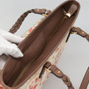 Salvatore Ferragamo Gancini Tote Bag Nylon Multicolor Gold Auth 138208-6