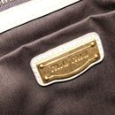 Miu Miu Matelasse Hand Bag Leather Ivory Gold Auth 138209-20
