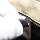 Miu Miu Matelasse Hand Bag Leather Ivory Gold Auth 138209-12